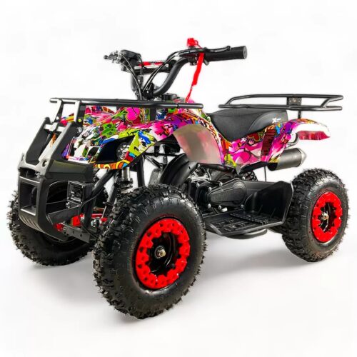 ATV Copii 49cc, Pornire Demaror, Roti de 6″, Portbagaj