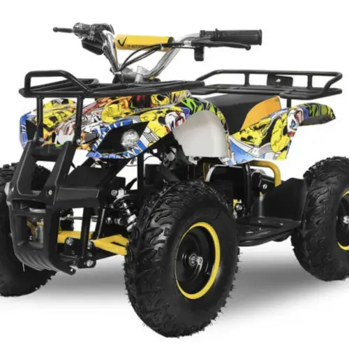ATV Estart Copii Graffiti pe Benzina 49cc, Roți 6″