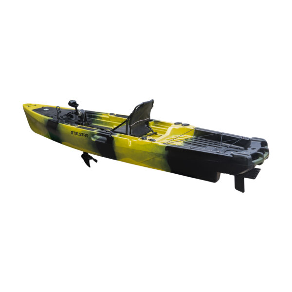 Caiac 2024 pescuit si turism cu pedale tip aripioara – 392 cm capacitate 380 kg3