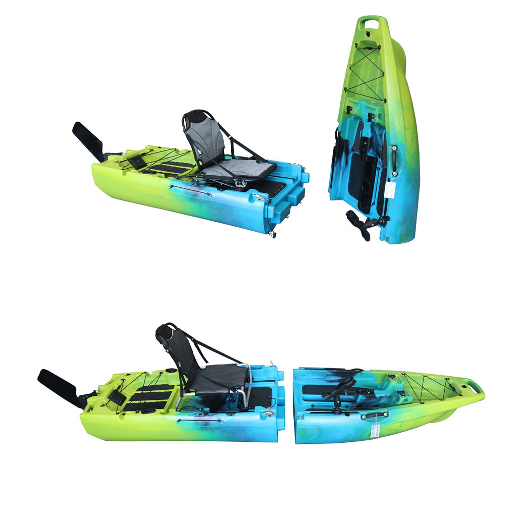 Caiac 3 sectiuni pliabil, pescuit si turism, cu pedale duble – CROON 2, 300 kg, 436 cm - imagine 7
