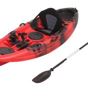 Caiac de pescuit SIT ON TOP 265 cm cu vasla scaun si suporturi pentru undite