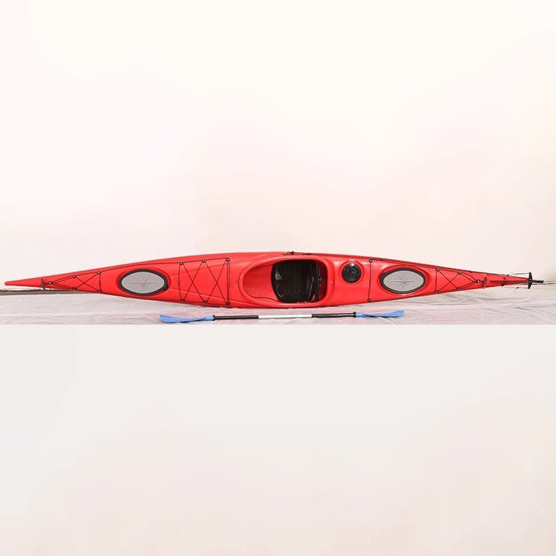 Caiac sport turistic cu un loc – 505 cm cu carma si pedale reglabile2