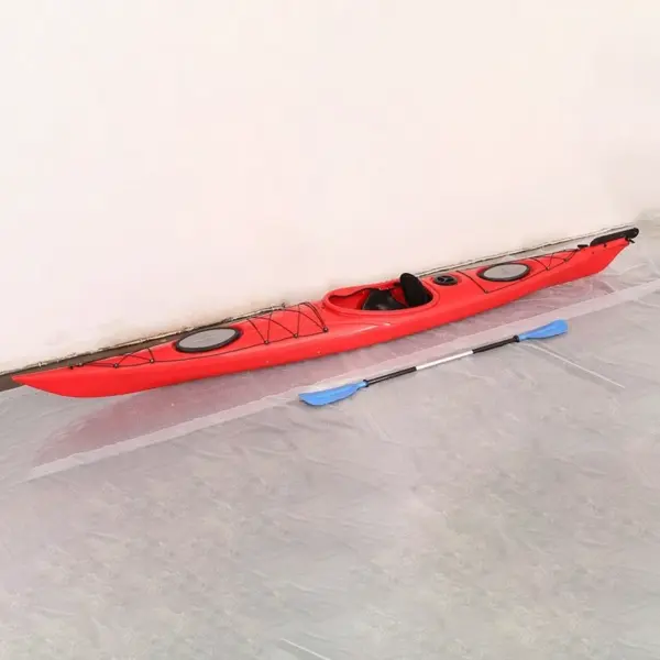 Caiac sport turistic cu un loc – cu carma si pedale reglabile, 505 cm - imagine 3
