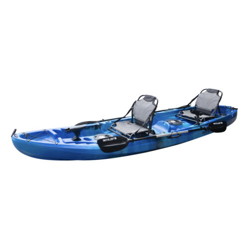 Caiac turism si de pescuit pentru familie – 2+1 locuri, cu echipare completa, 370 cm
