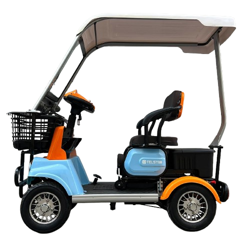 Masina de Golf Electrica  1500W  3 Locuri  Acoperis Inclus  Baterie 23Ah  Model 20255
