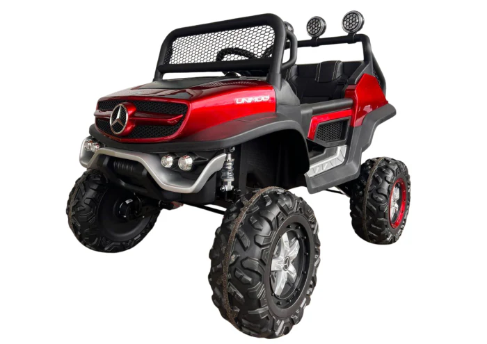 Masinuta Mercedes Unimog –  4x4 cu telecomanda, electrica copii, 2 locuri - imagine 7