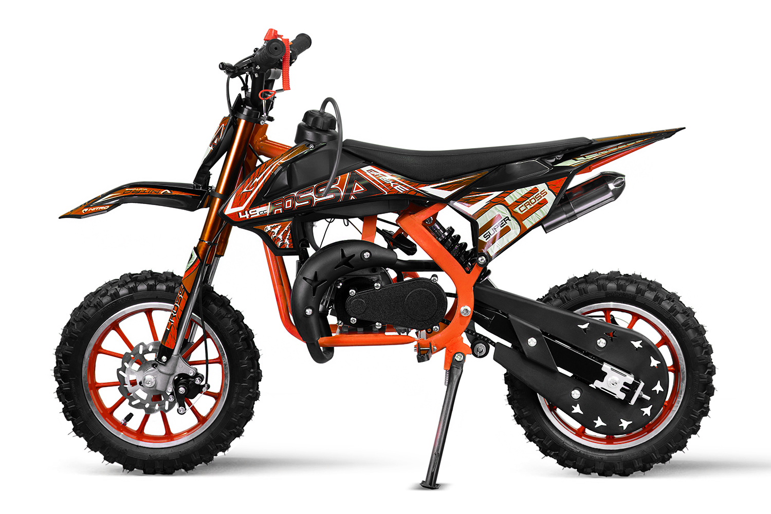 Mini Cross Moto Cross Copii 49 cc, Cutie Automata - imagine 10