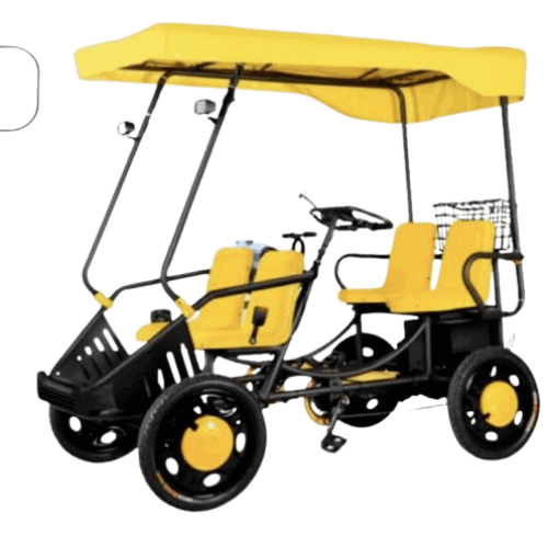 Risca electrica cu pedale pentru 4 persoane, fara inmatriculare – model urban & turistic, 23Ah