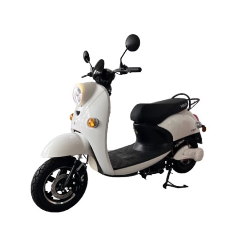 Scuter Electric Alb Motor 2000W Autonomie 60 km Viteza 25 kmh