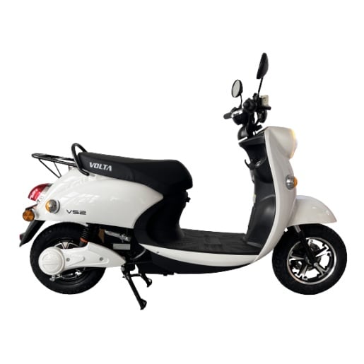 Scuter Electric Alb, Motor 2000W, Autonomie 60 km, Viteza 25 km/h, Fara Permis - imagine 2