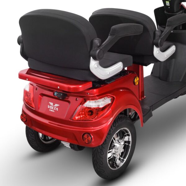 Tricicleta Electrica rosie, Motor 1000W (max. 2500W), Fara Permis - imagine 8