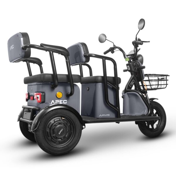 Triciclu Electric 1000W Fara Permis 60V20Ah Gri12