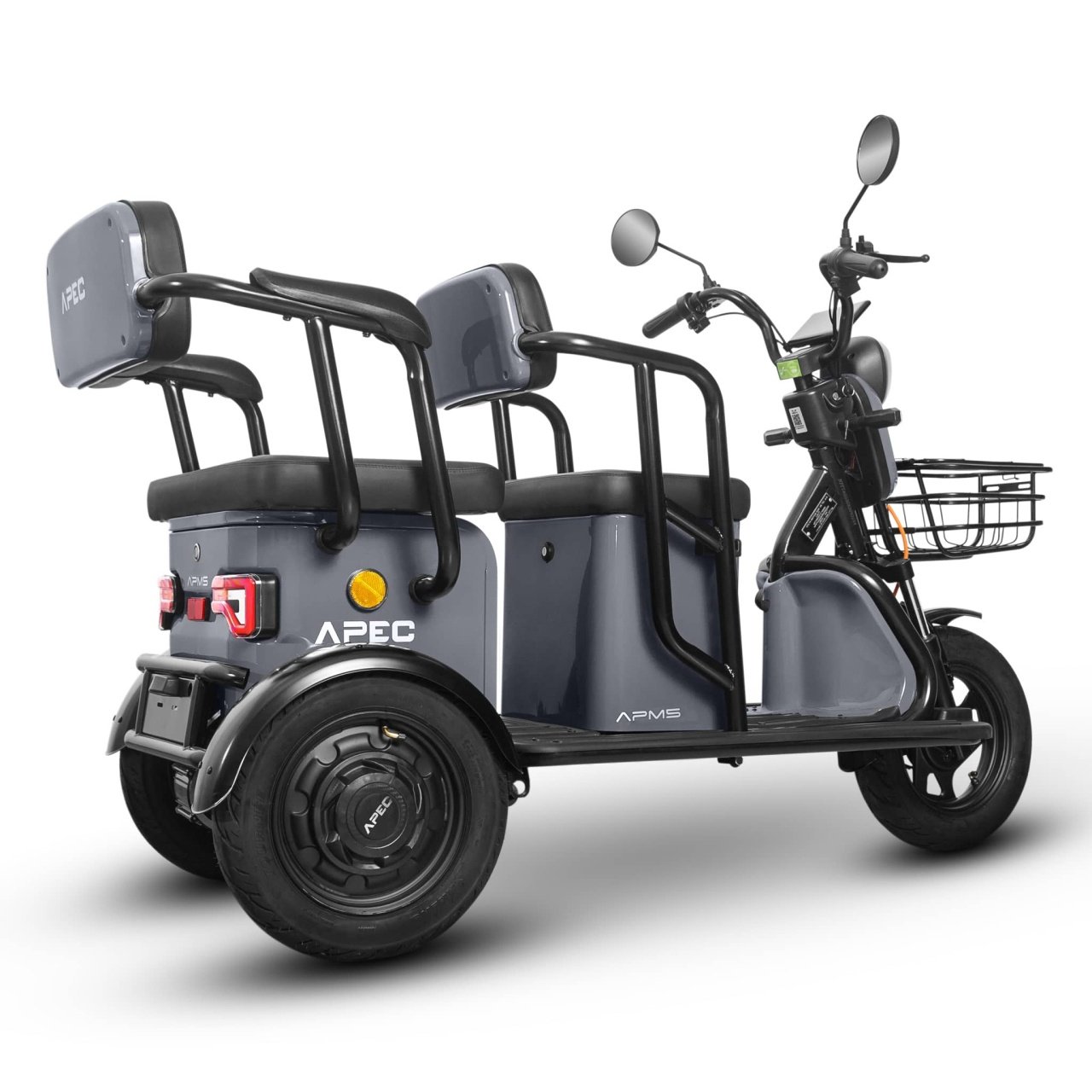 Triciclu Electric 1000W Fara Permis 60V20Ah Gri12