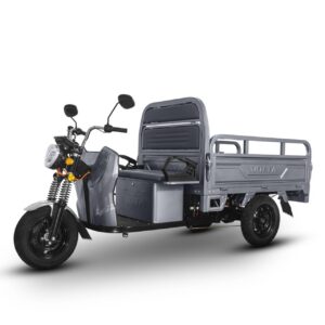 Triciclu Electric 3900W Hercules 72V 120Ah Fara Permis Cu Cabina Gri