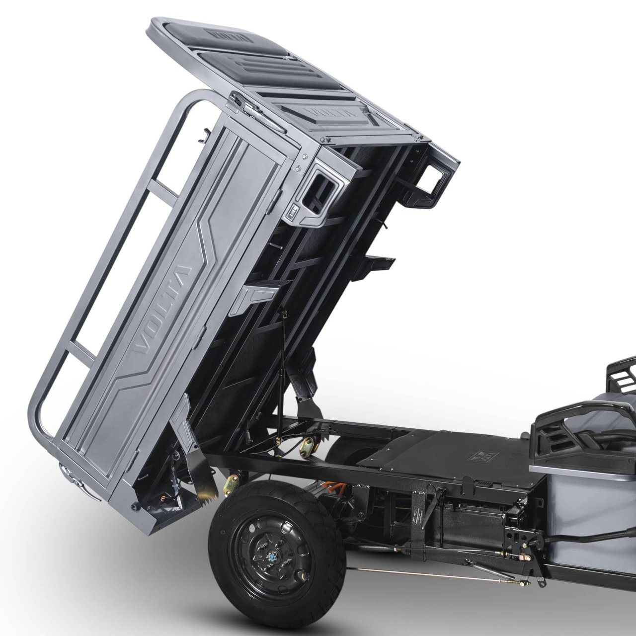 Triciclu Electric 3900W Hercules 72V 120Ah Fara Permis Cu Cabina Gri11