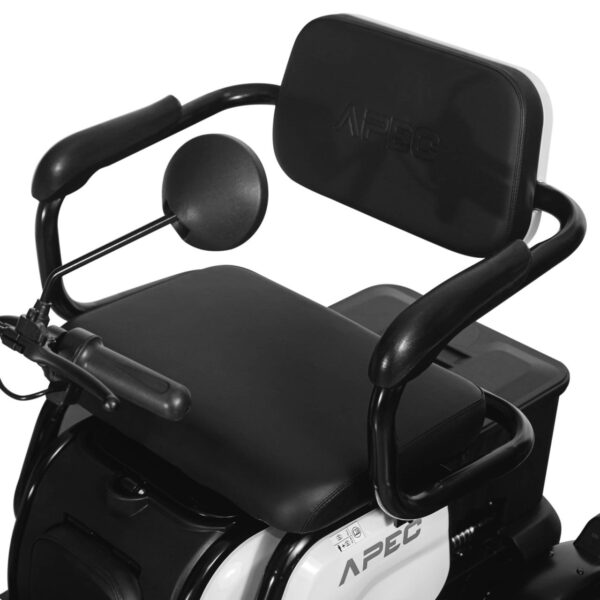 Triciclu Electric Fara Permis Motor 1000W Alb Omologat RAR5