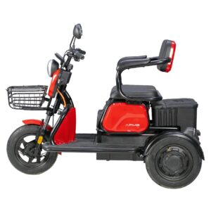 Triciclu Electric, Motor 1000W, Rosu, Omologat RAR, Fara Permis
