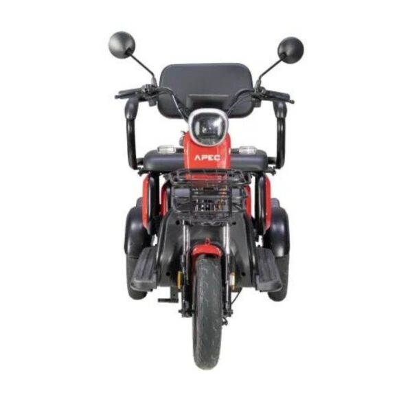 Triciclu Electric, Motor 1000W, Rosu, Omologat RAR, Fara Permis - imagine 4