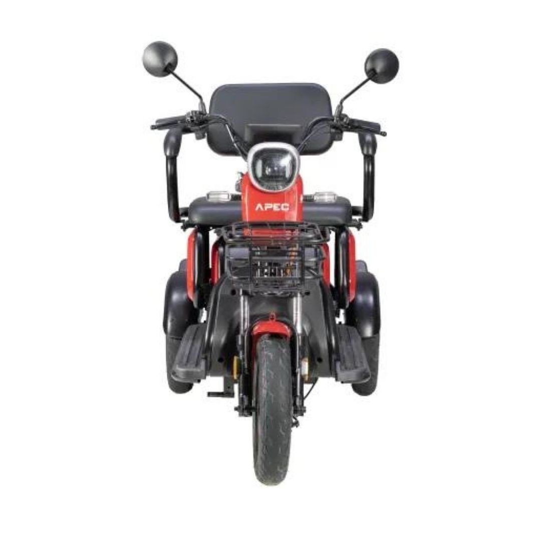 Triciclu Electric, Motor 1000W, Rosu, Omologat RAR, Fara Permis - imagine 4