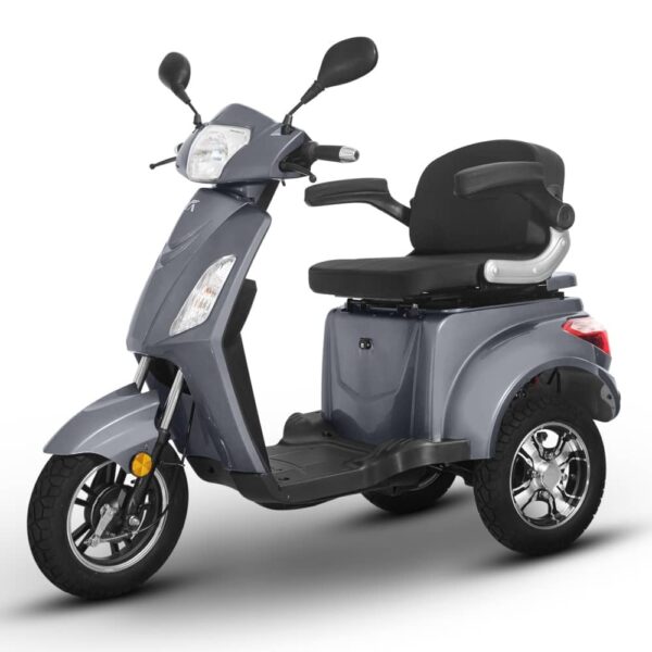 Triciclu Electric gri 1000W Fara Permis