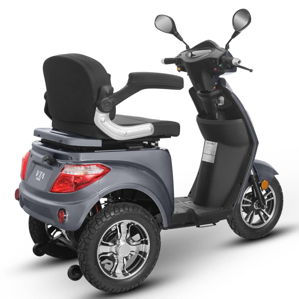 Triciclu Electric gri 1000W Fara Permis3