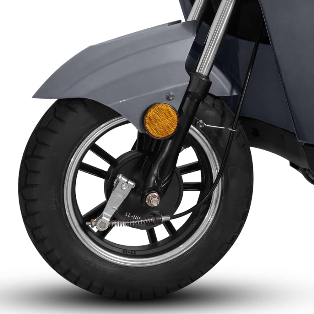 Triciclu Electric gri, 1000W, autonomie 50 km, Fara Permis - imagine 9
