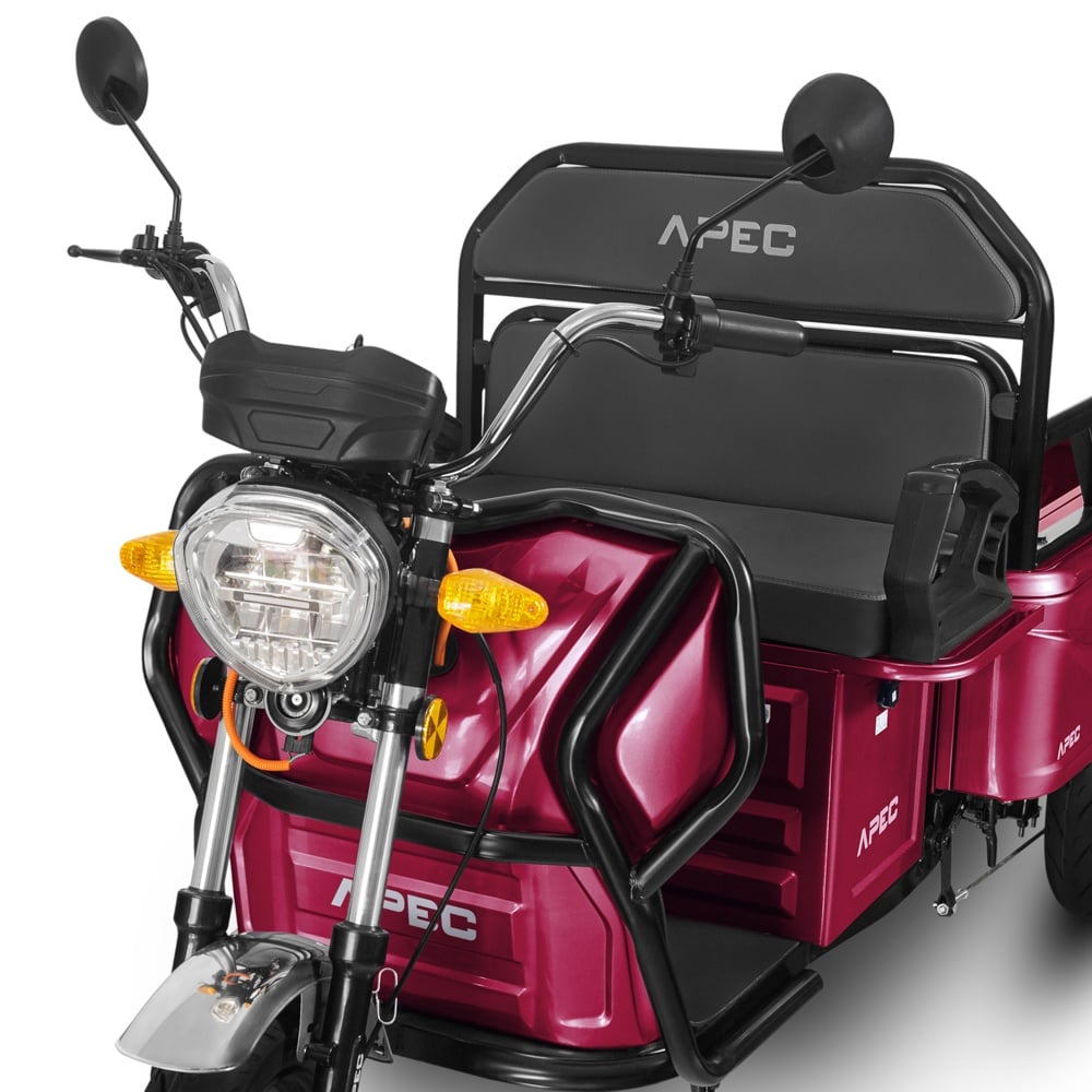 Triciclu Electric stabil 1000W Fara Permis Voltarom APT4 60V Autonomie 41 km11