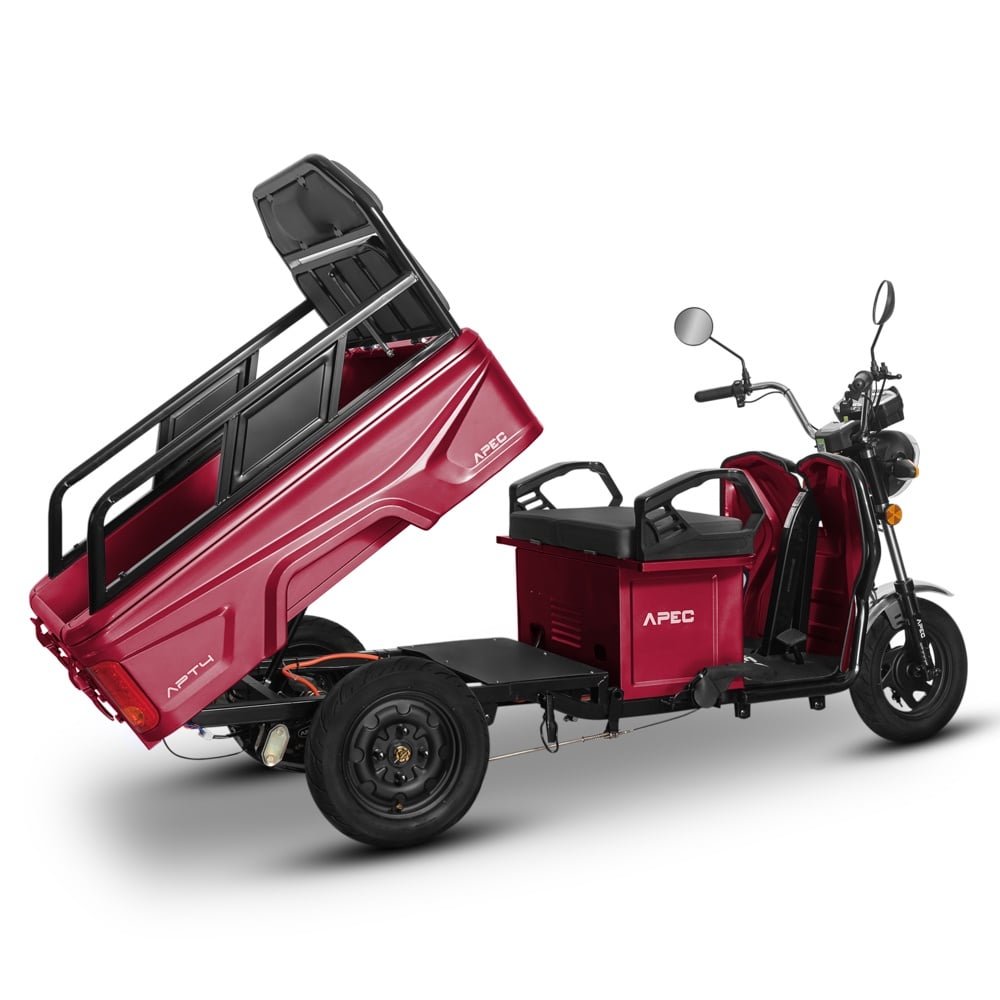Triciclu Electric stabil 1000W, Fara Permis, 60V / 20Ah - imagine 4