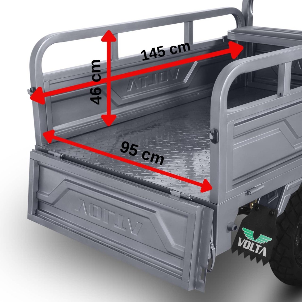 Triciclu electric 3900W cu bena – Motor 3900W, (Tuk Tuk), Fara Permis - imagine 13