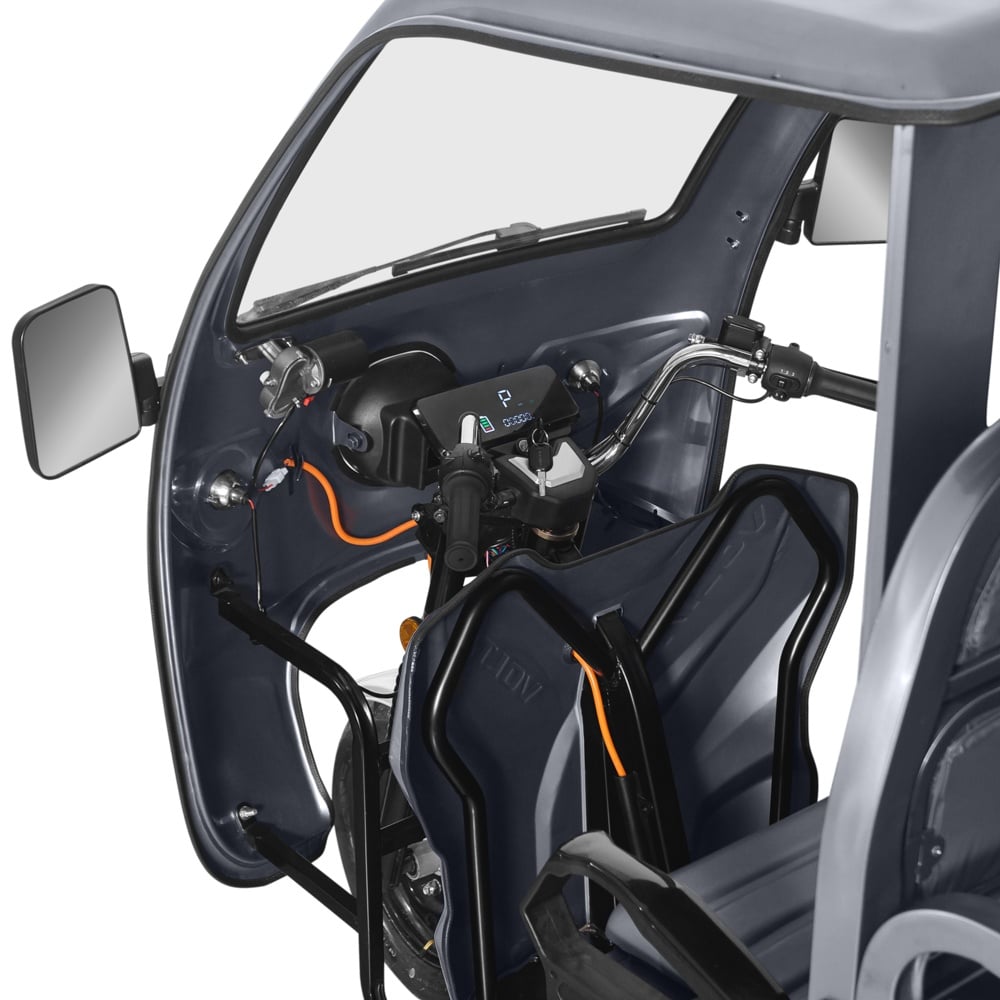 Tuk Tuk Electric Hercules, Motor 3900W, 72V 45Ah, Cu Cabina, Cu Permis - imagine 7