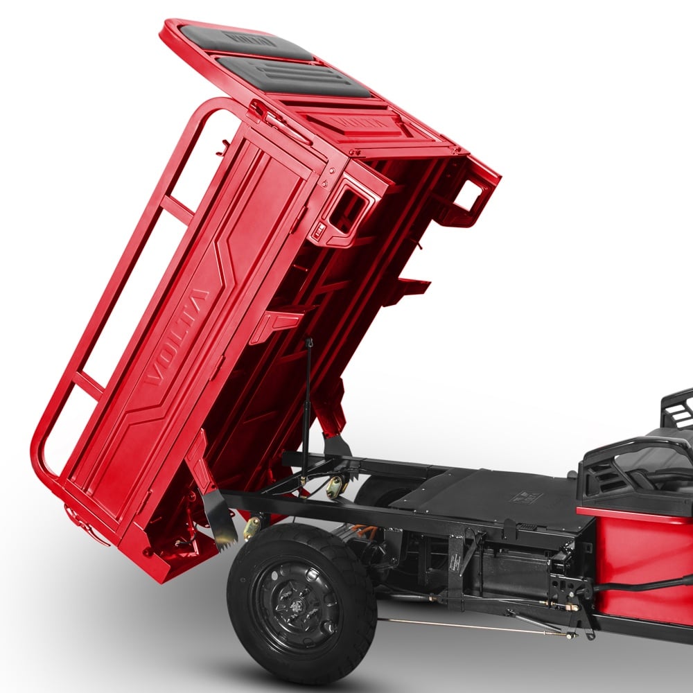 Tuk Tuk Hercules 3900W Electric 72V 120Ah Fara Permis Cu Bena Basculabila Rosu10