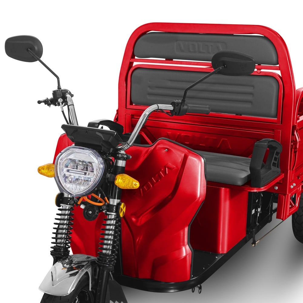 Tuk Tuk Hercules 3900W, Electric, 72V 120Ah, Cu Bena Basculabila, Rosu, Fara Permis - imagine 12