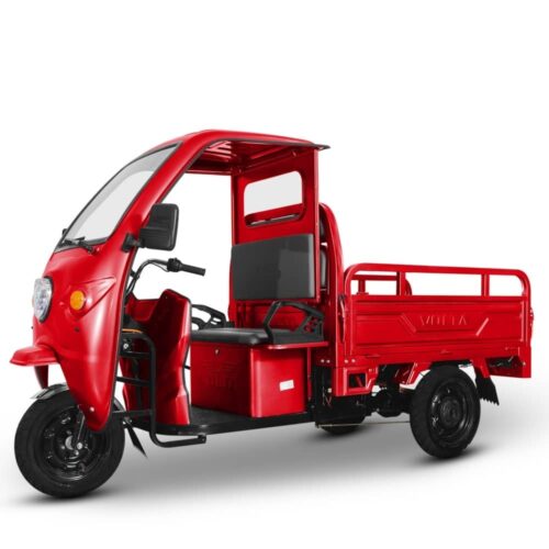 Tuk Tuk Hercules Electric, Motor 3900W, 72V, 45Ah, Cu Cabina, Rosu, Cu Permis