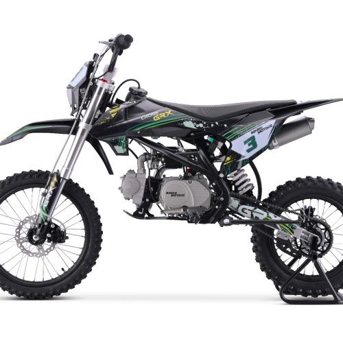 Motocross adolescenți și adulți pe benzină TEA Sports Cross GRX verde – 125cm3