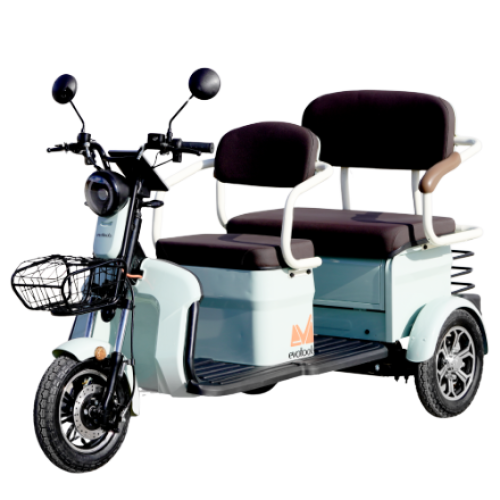 TRICICLU ELECTRIC PERSOANE BANCHETA DUBLA SCORILO TRP1200 – Verde