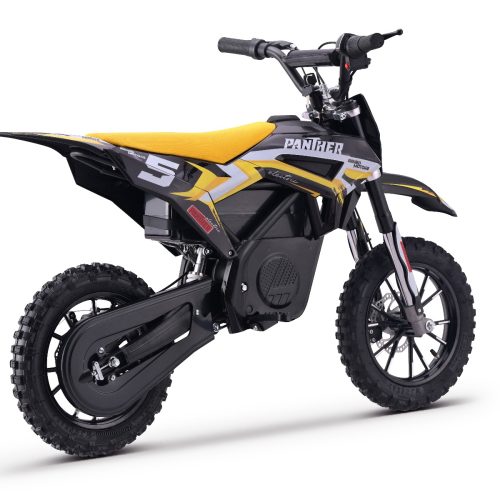 Motocross electric pentru copii Panther galben – 550W