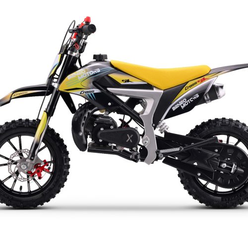 Motocicletă pe benzină pentru copii CROSS SX Galben – 50cmc